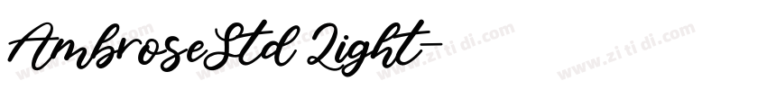AmbroseStd Light字体转换